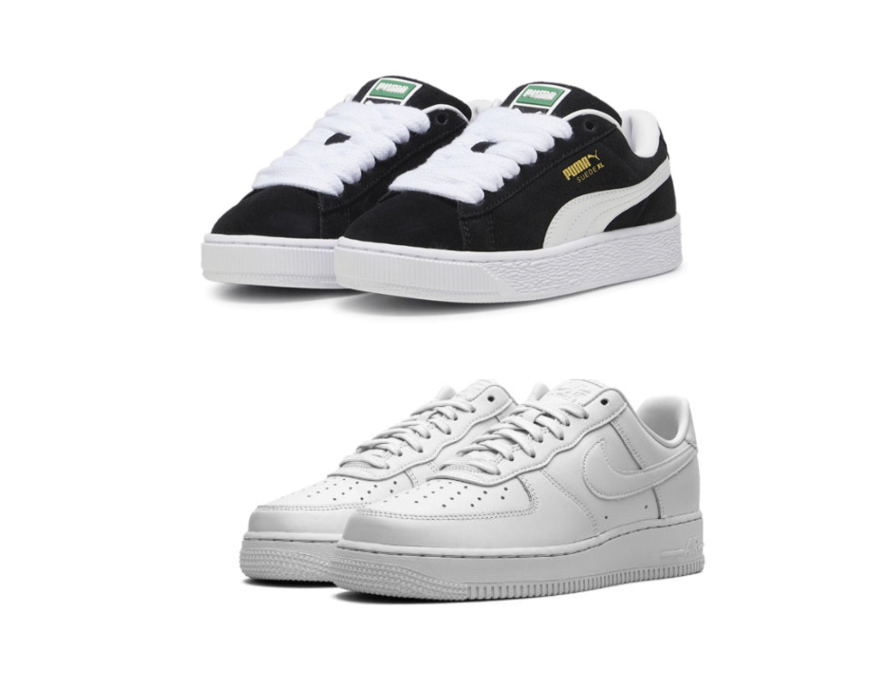 Puma Suede XL Black x Airforce 1