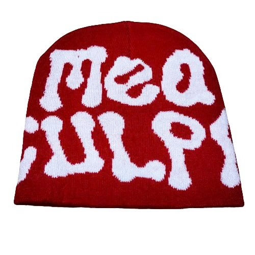 Mea Culpa Beanie “Red & White”