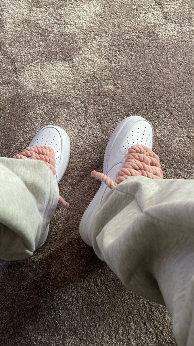 AirForce 1s with Rope Laces