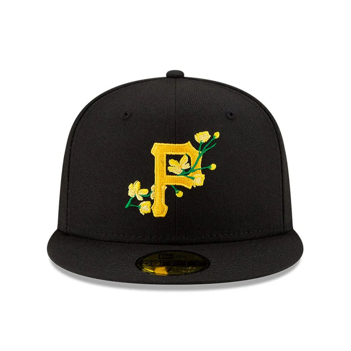 Pittsburgh Pirates MLB Side Patch Bloom Black 59Fifty