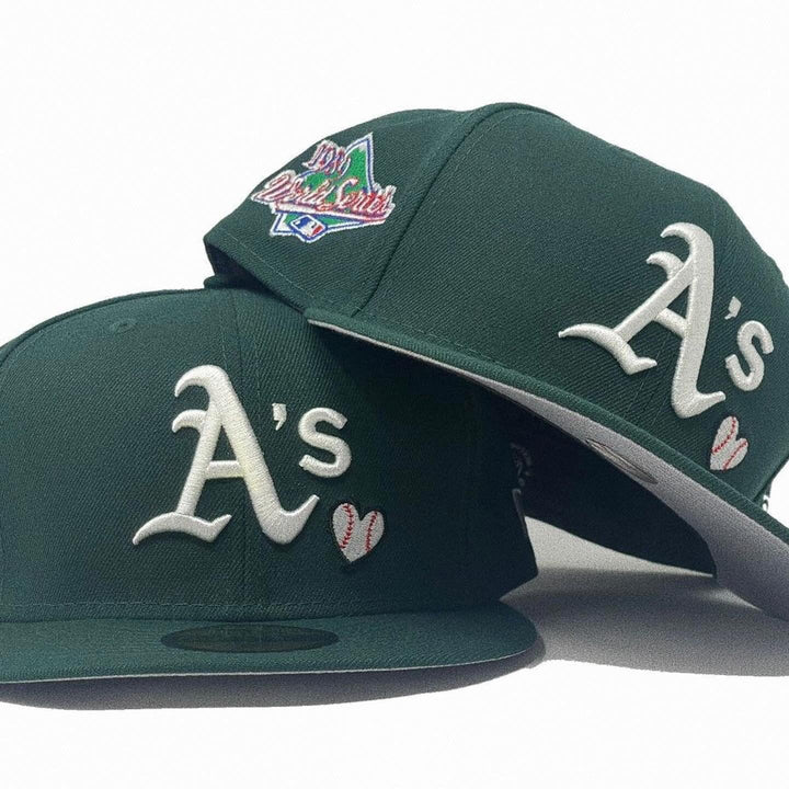 New Era Athletics Team Heart 5950 Green