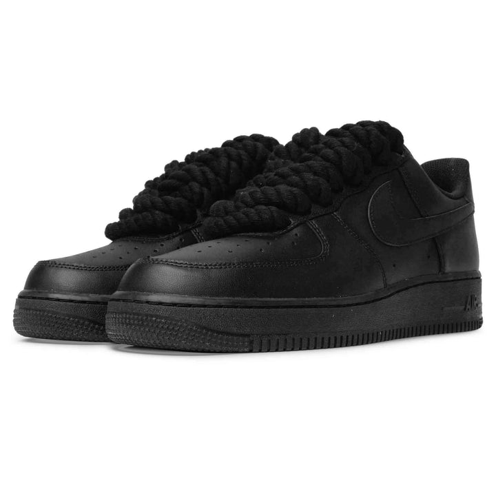 Nike Airforce 1 with Rope Laces “Black”