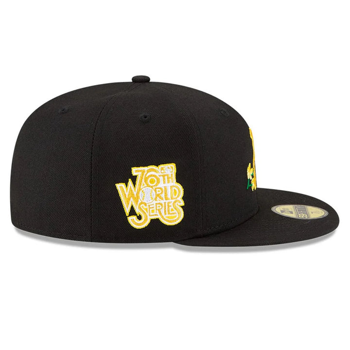 Pittsburgh Pirates MLB Side Patch Bloom Black 59Fifty