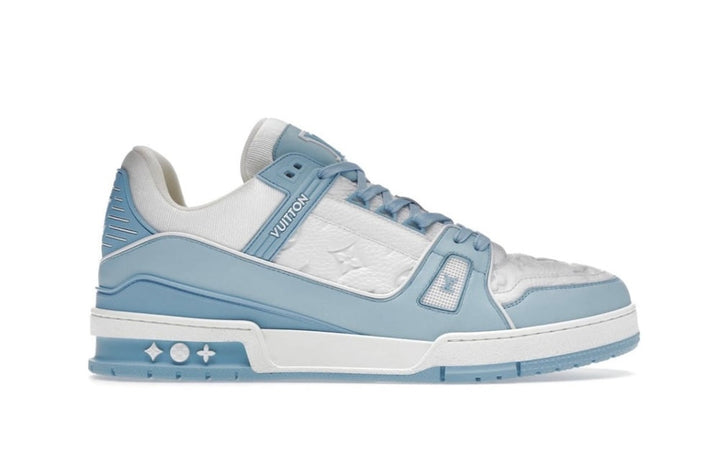 LOUIS VUITTON TRAINER LOW WHITE SKY BLUE