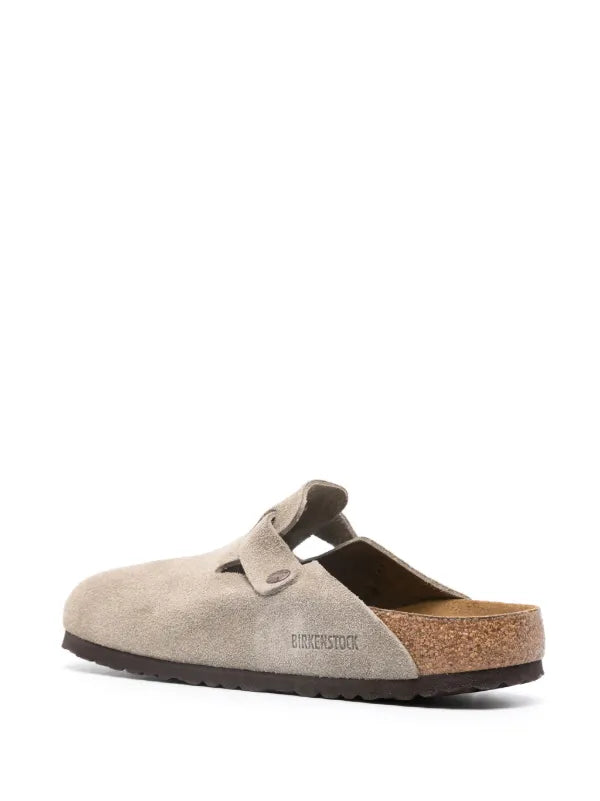 Birkenstock
buckle suede mules