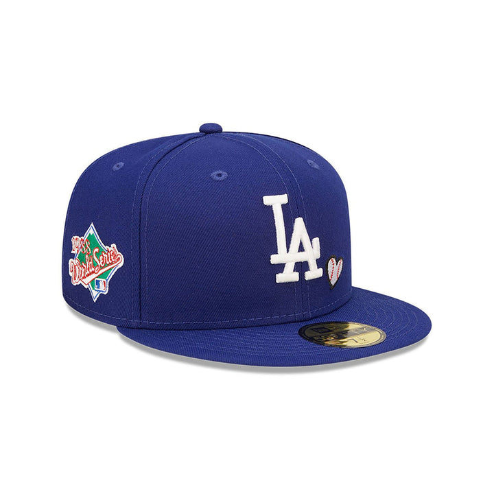 Los Angeles Dodgers MLB Team Heart Blue 59FIFTY Fitted Cap