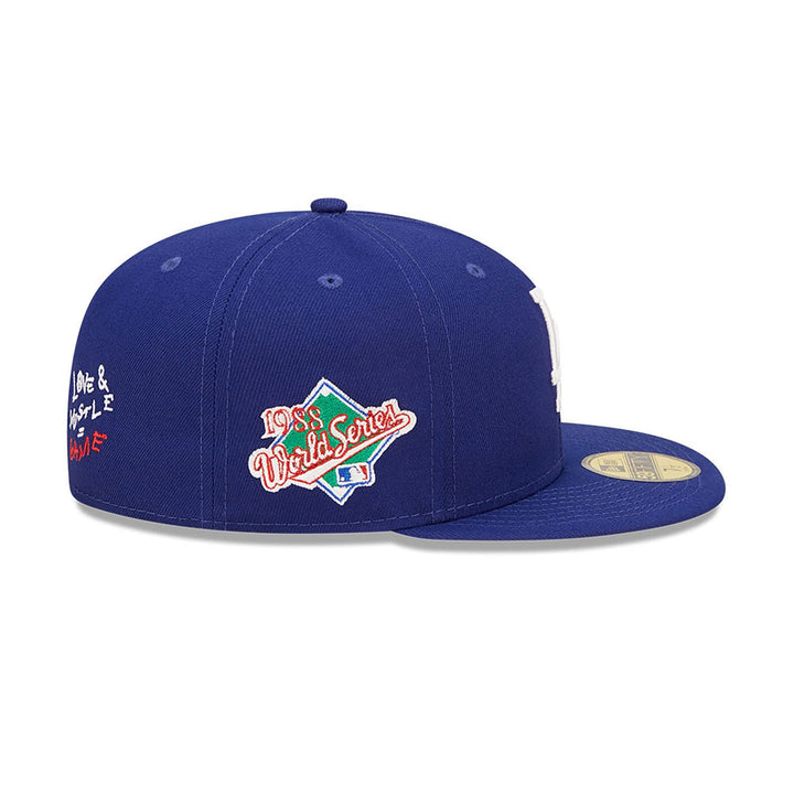 Los Angeles Dodgers MLB Team Heart Blue 59FIFTY Fitted Cap