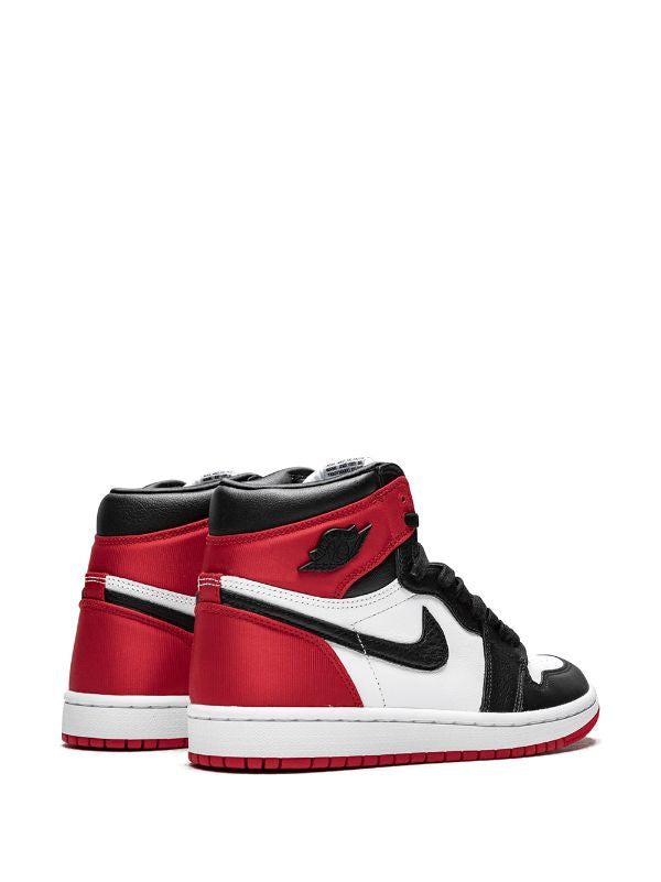 AIR JORDAN 1 HIGH OG "SATIN BLACK TOE" SNEAKERS