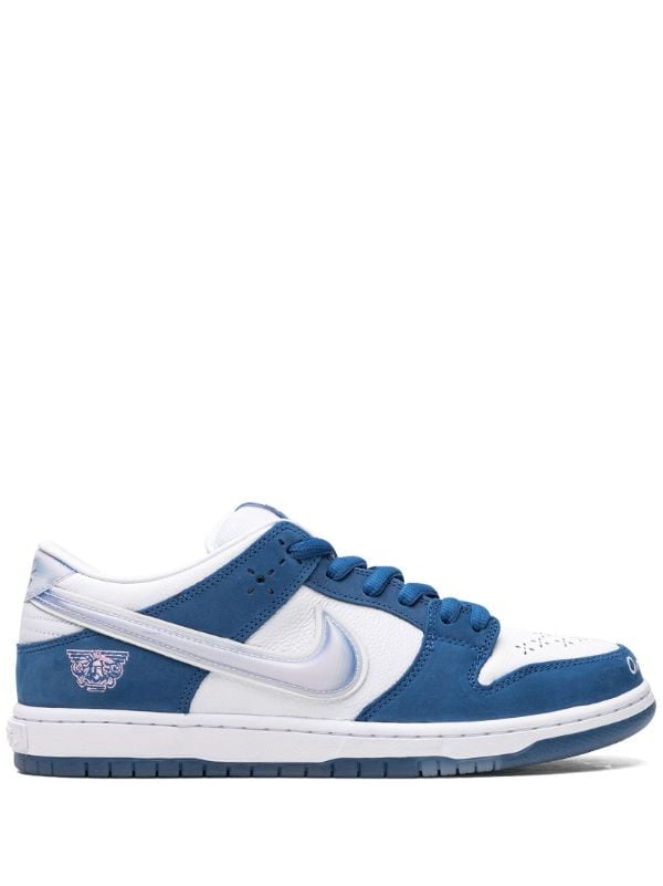 NIKE DUNK LOW "CLEAR SWOOSH/BLUE" SNEAKERS