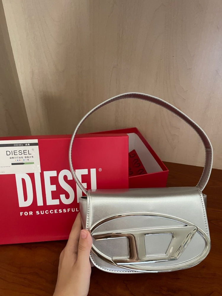 DIESEL HAND BAG - SILVER