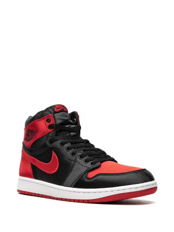 AIR JORDAN 1 "SATIN BRED" HIGH-TOP SNEAKERS