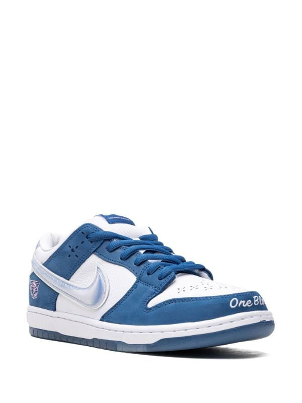 NIKE DUNK LOW "CLEAR SWOOSH/BLUE" SNEAKERS